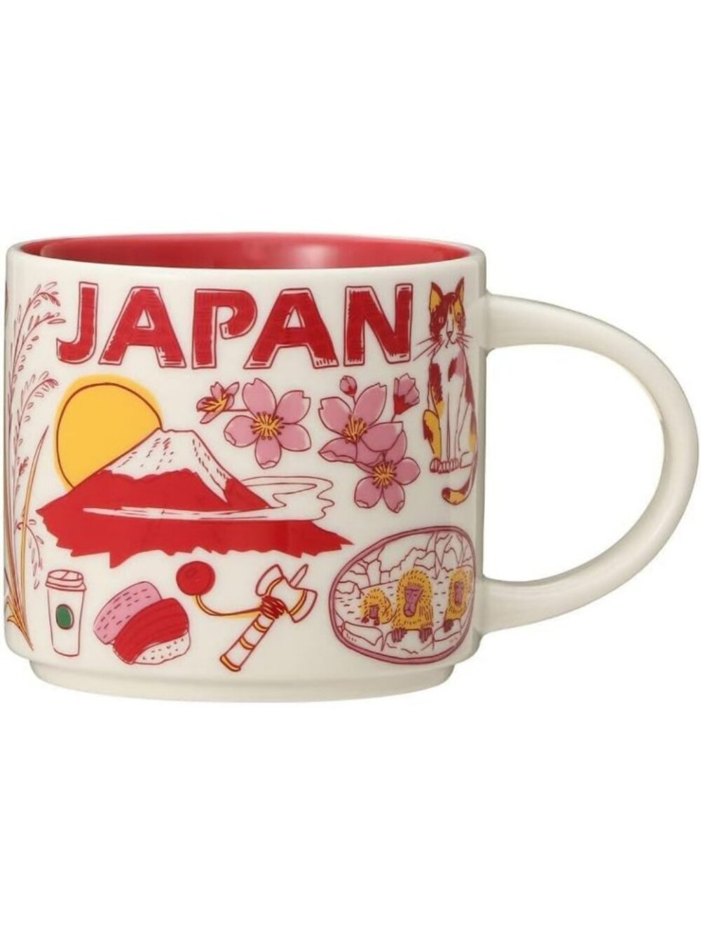 Japan 2021 Ceramic Coffee Mug - Starbucks Been There Series, 14 Oz Travel Cup